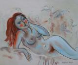 Caribbean Art - Janice Sylvia Brock - Blue Nude
