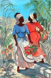 Caribbean Art - Janice Sylvia Brock - Flowers for the House
