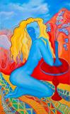 Caribbean Art - Janice Sylvia Brock - Madam Bleu