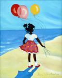 Caribbean Art - Janice Sylvia Brock - Three Balloons