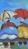 Caribbean Art - Janice Sylvia Brock - Umbrella Shade