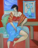 Caribbean Art - Janice Sylvia Brock - Waiting for the Tide