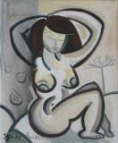 Caribbean Art - Janice Sylvia Brock - White Nude